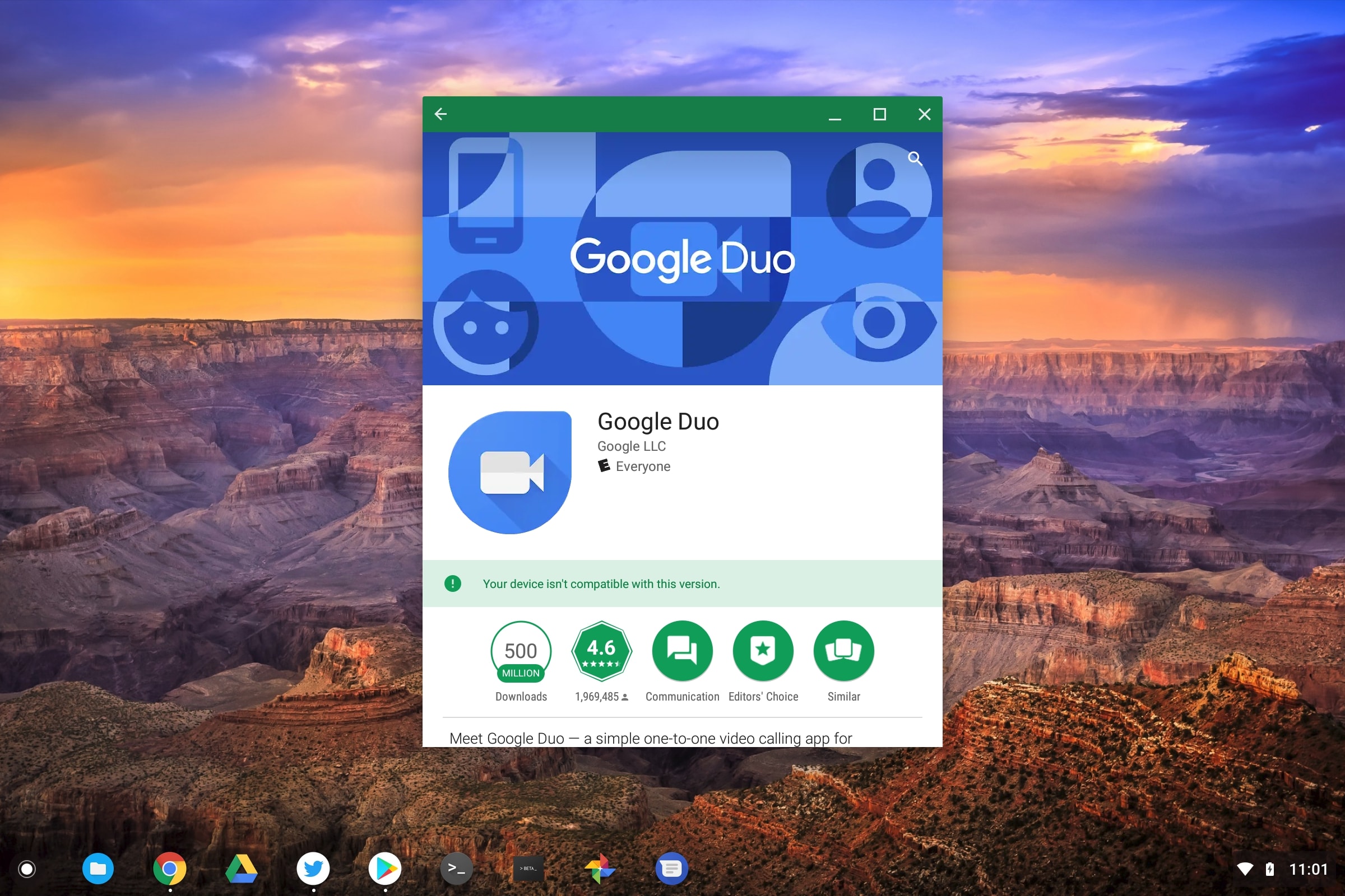 Google Duo Pixelbook