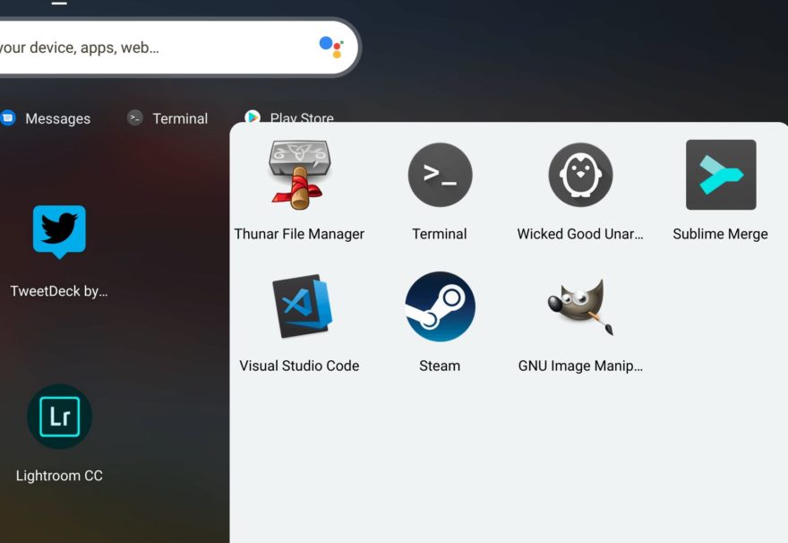 Linux apps on Google Chromebooks