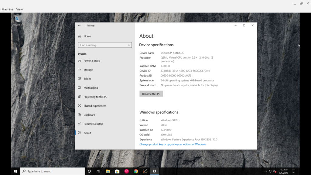 Windows 10 on Chromebook