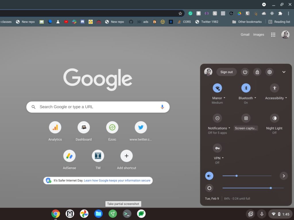 Chromebook screen capture and record