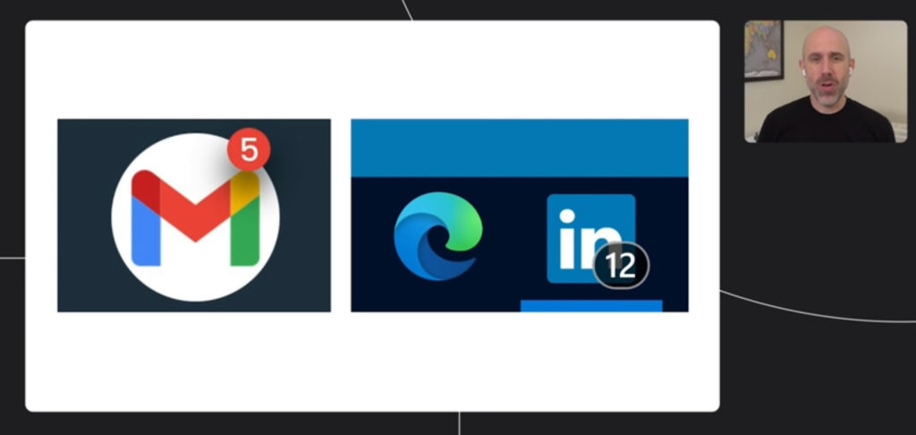 Web app badges on Chromebooks