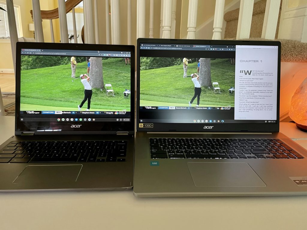Acer Chromebook 317 multitasking