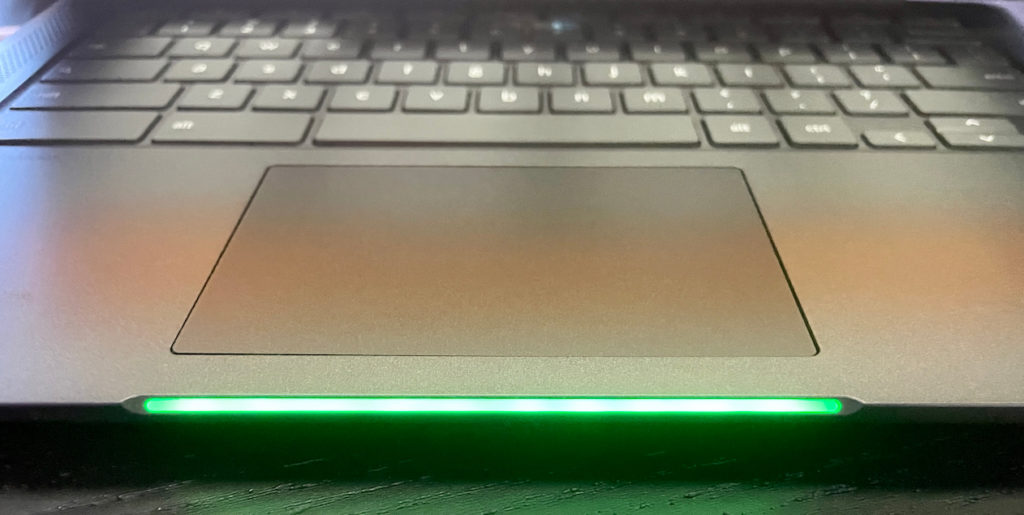 Lenovo IdeaPad 5i Chromebook lightbar