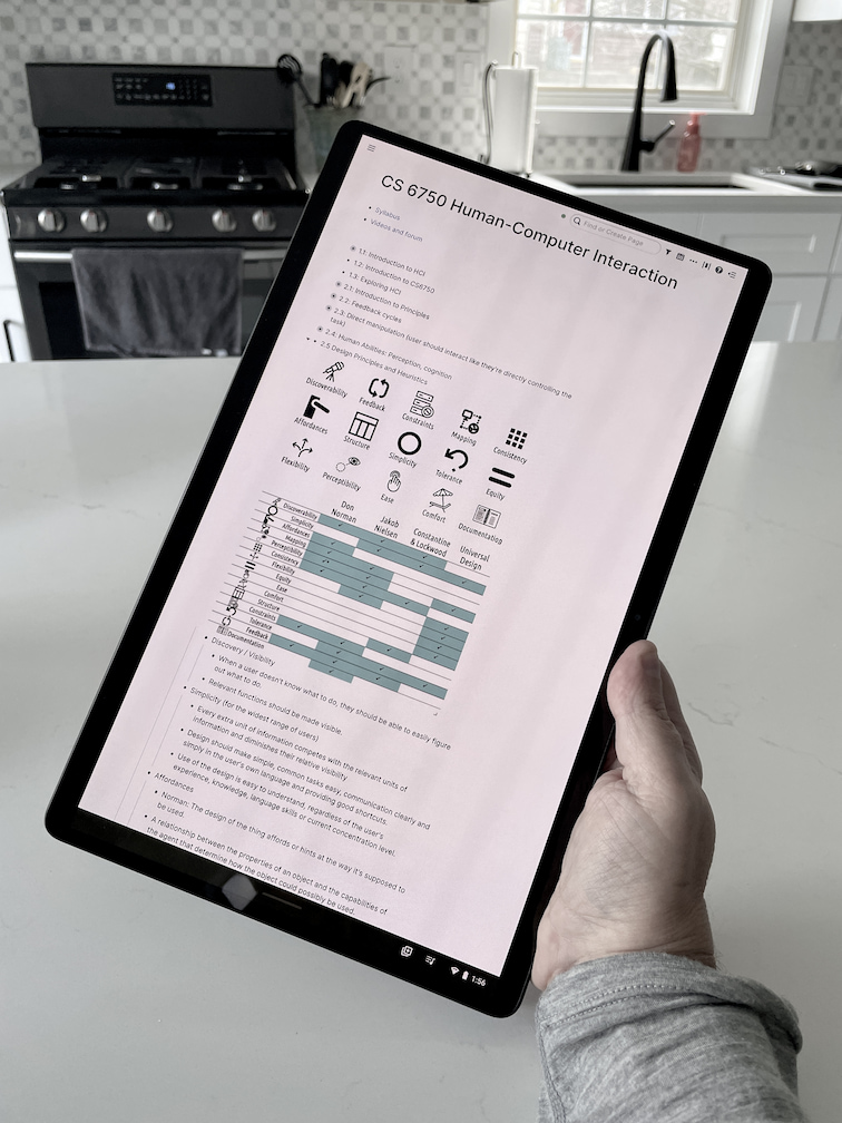 Lenovo Duet 5 Chromebook in tablet mode