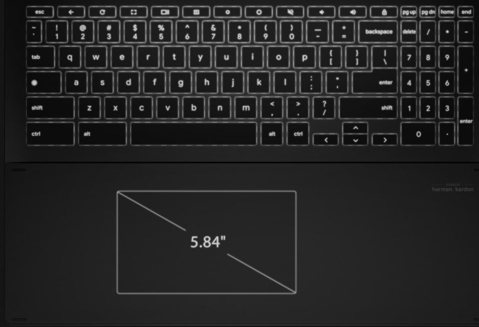 Asus Chromebook Flip CX5 5601 keyboard