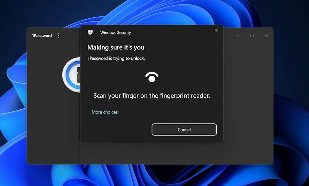 Fingerprint sensor to unlock a PC