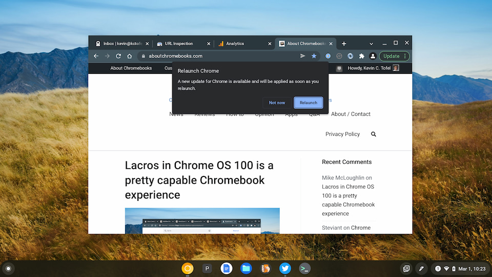 Lacros browser update
