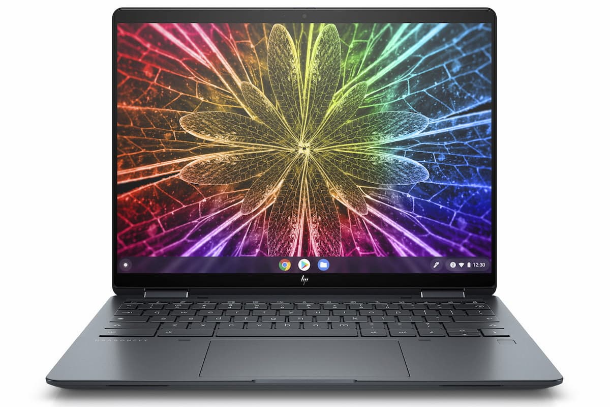 HP Elite Dragonfly Chromebook front face