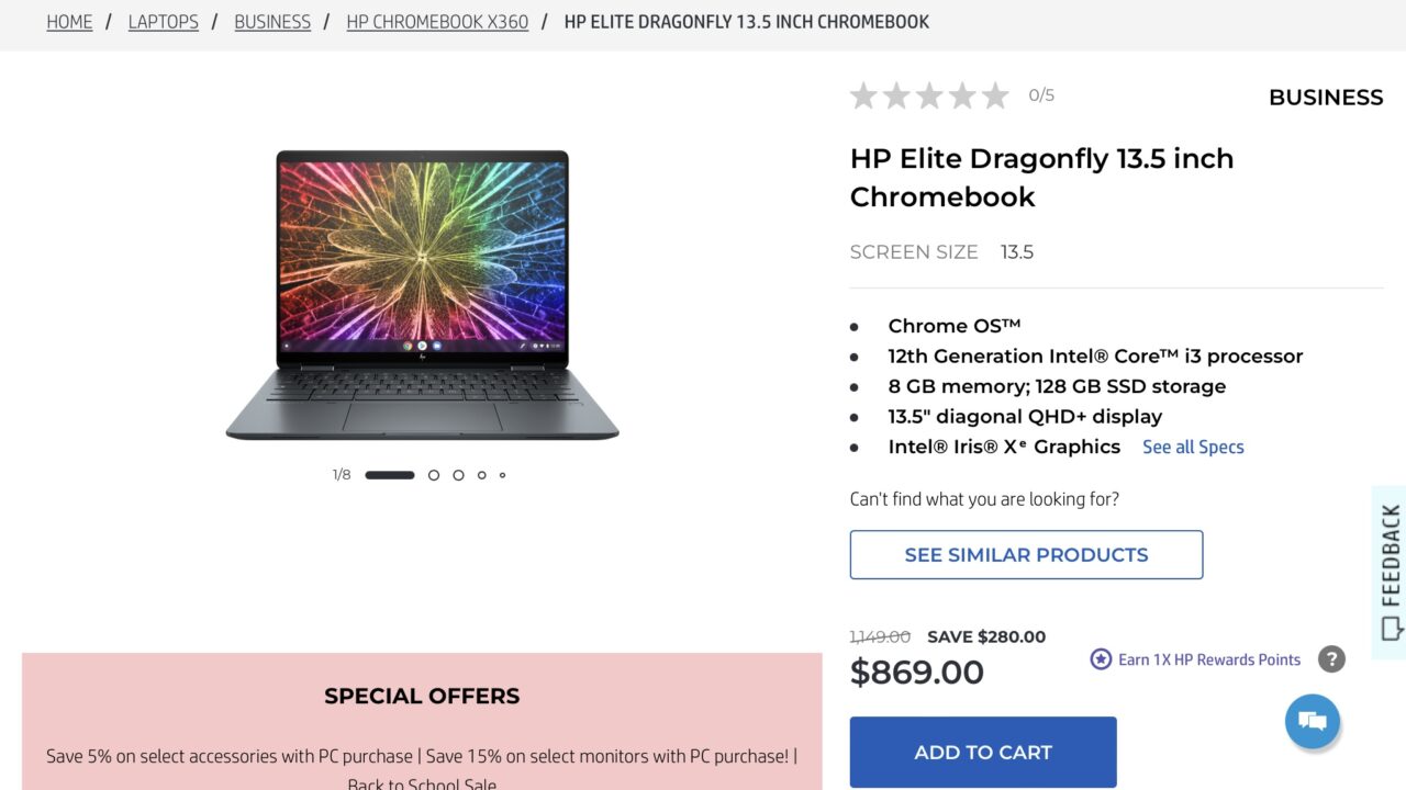HP Elite Dragonfly Elite lowest price yet