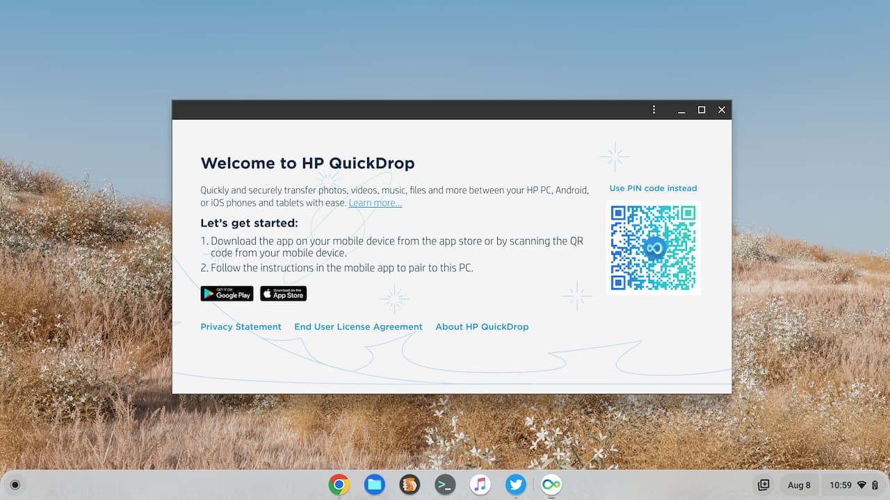 HP QuickDrop setup